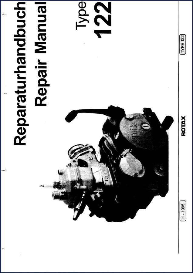 Rotax 122 1995 Repair Manual cover – OEM engine service documentation