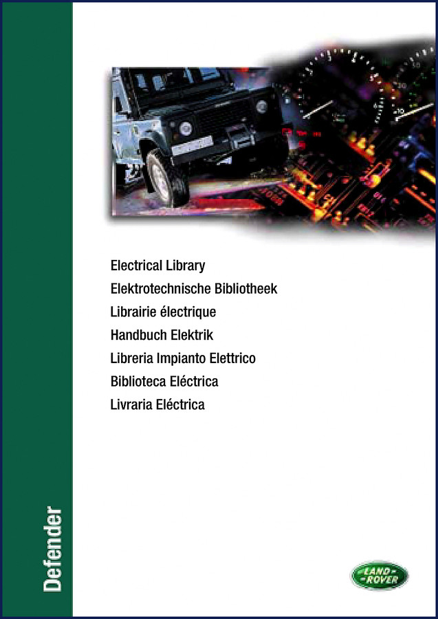 Land-rover Defender 1997 Electrical Schematic manual cover