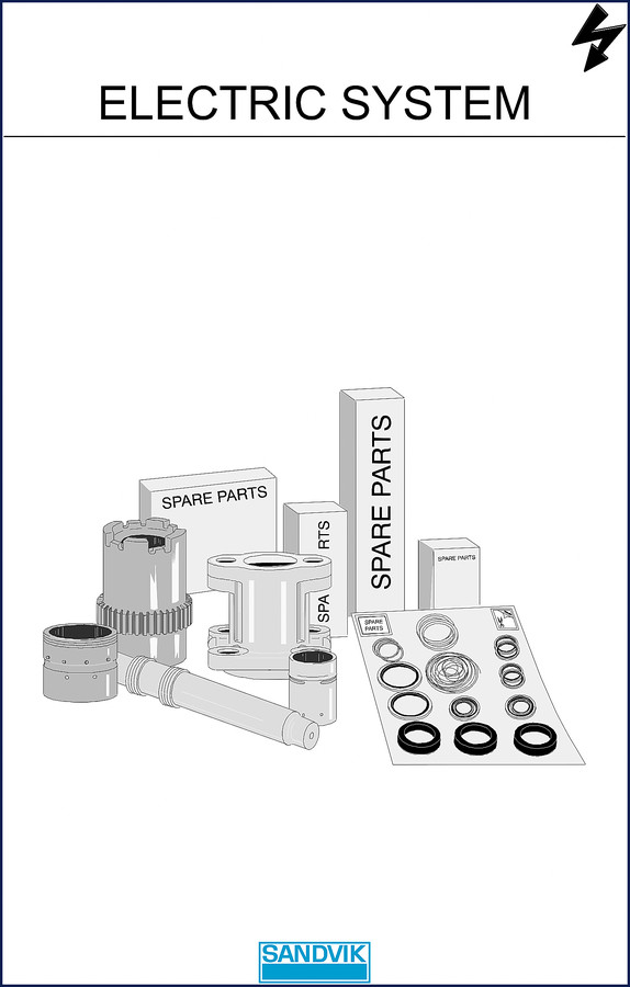Sandvik DP1100i Electrical Schematic manual cover - 207 pages of OEM wiring diagrams and cable assemblies