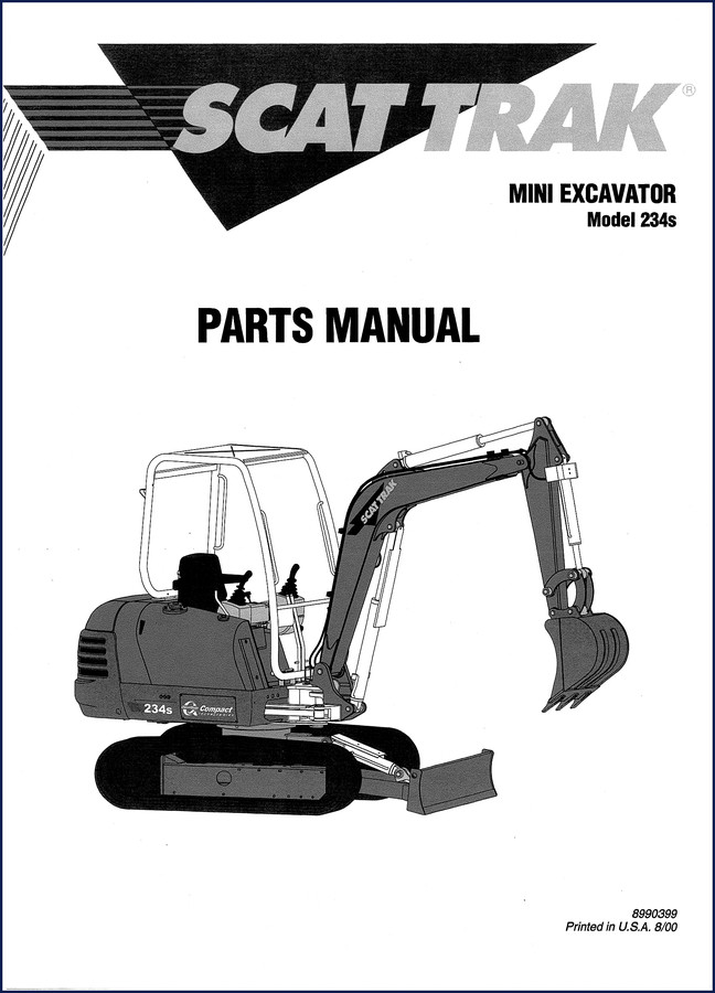 SCAT TRAK 234s 2000 Parts Catalog cover page