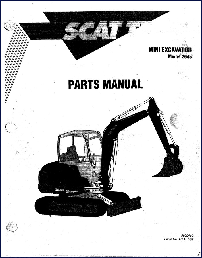 SCAT TRAK 254s 2001 Parts Catalog cover page