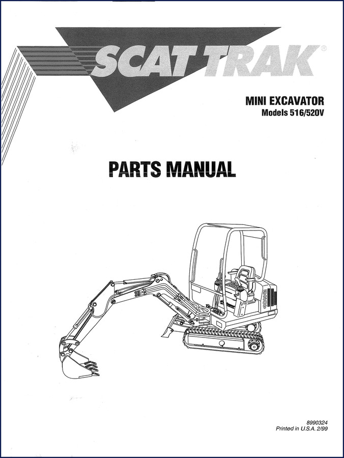 SCAT TRAK 516 and 520V 1999 Parts Catalog cover image