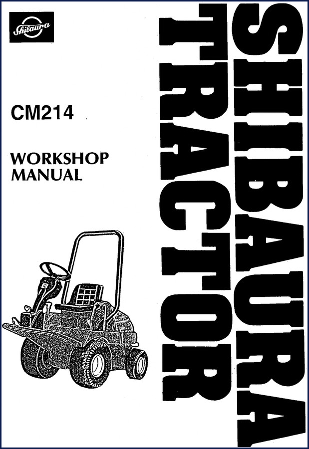 Shibaura CM214 front mower parts catalog cover 2000 OEM
