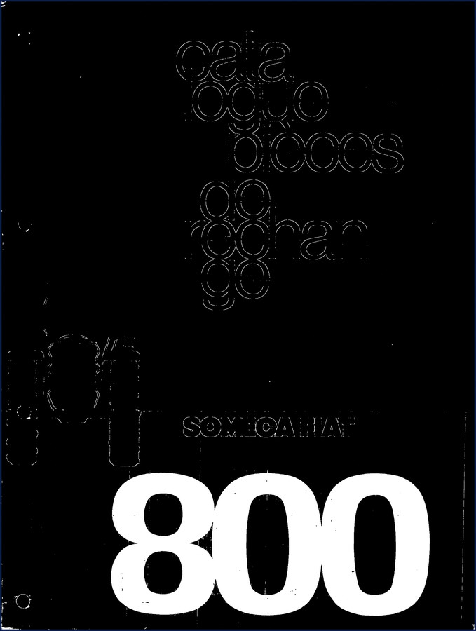 Someca 800 1969 Training Manual cover page showing tractor diagram and French text
