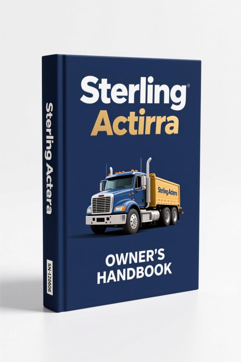 2009 Sterling Acterra Operators Manual cover photo showing truck cab and chassis
