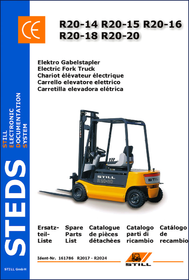 Still R20 series electric forklift parts catalog cover page