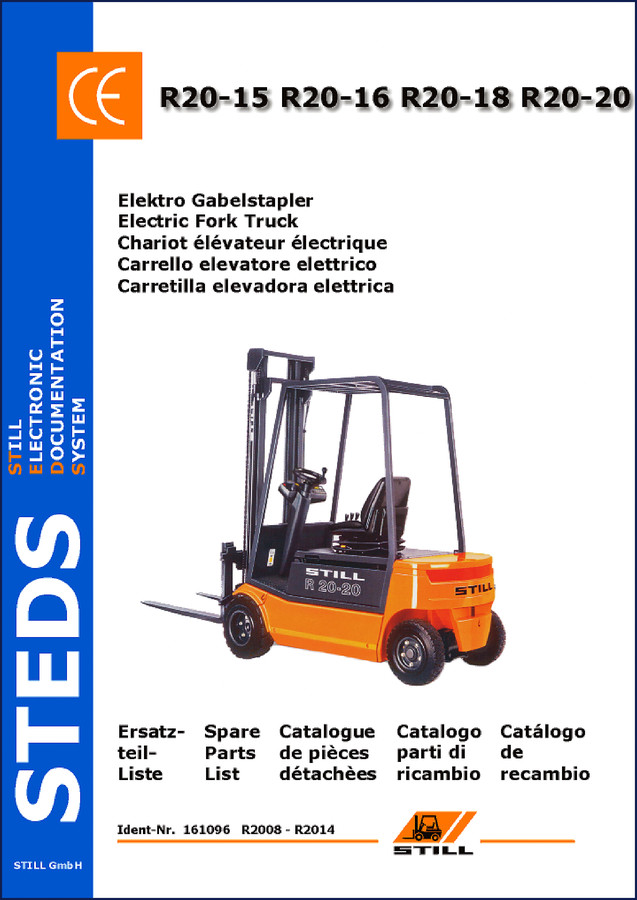 Still R20-15, R20-16, R20-18, R20-20 2014 Parts Catalog – OEM Electric Fork Truck Spare Parts List