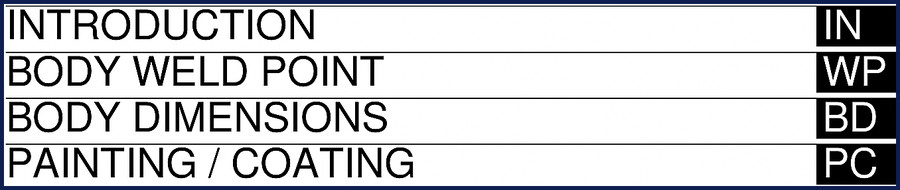 Subaru BRZ Repair Manual body weld point diagram