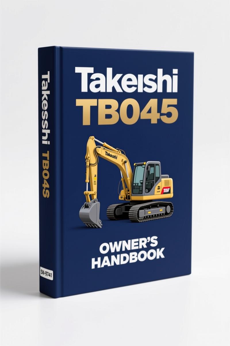 Takeuchi TB045 Parts Catalog – 247-page OEM factory parts diagram with serial number range PK2-102Z5 S/N 1455001-1456876