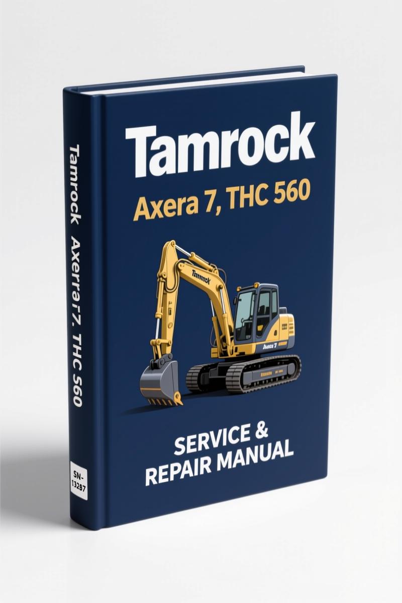 Tamrock Axera 7 and Axera 7 S Service Manual cover, 2006, 85 pages, factory OEM