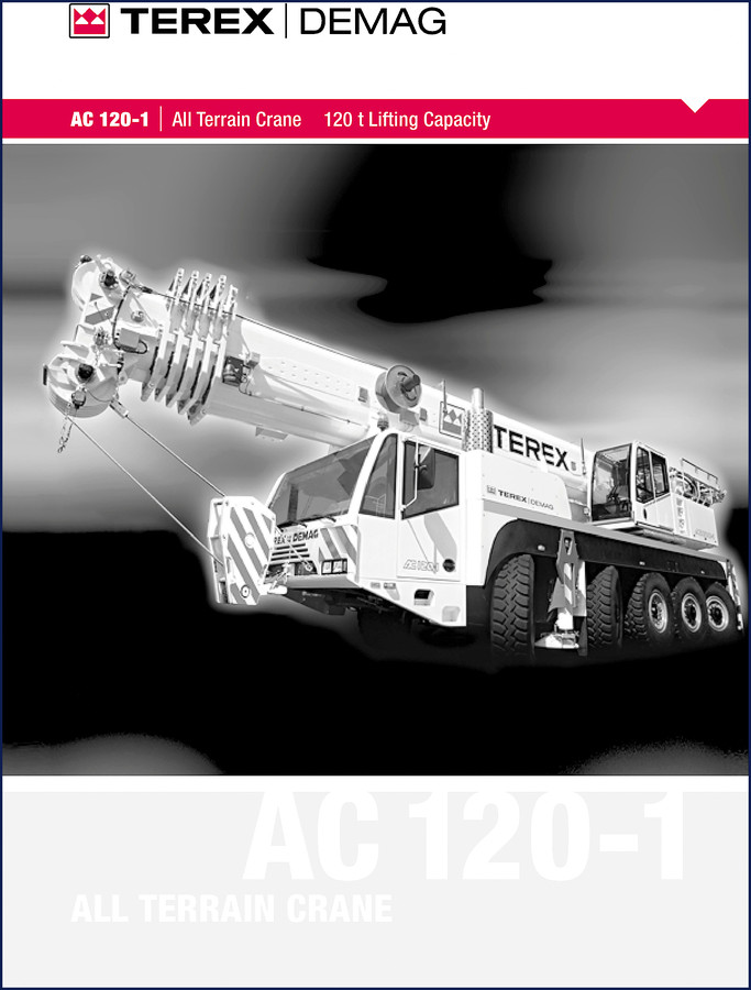 Terex Demag AC 120-1 Operators Manual front cover – 24-page factory OEM document
