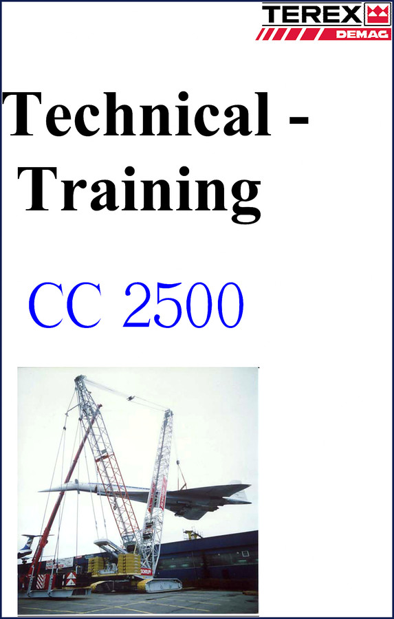 Terex Demag CC 2500 Training Manual PDF cover - 2053 pages factory OEM
