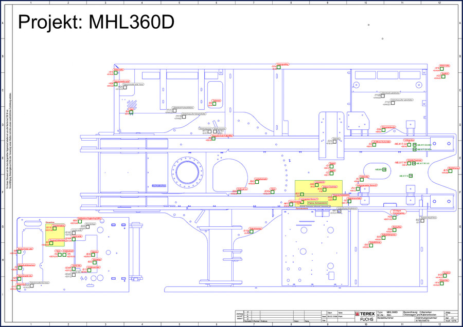 Terex Fuchs MHL360D wiring diagram OEM factory manual cover