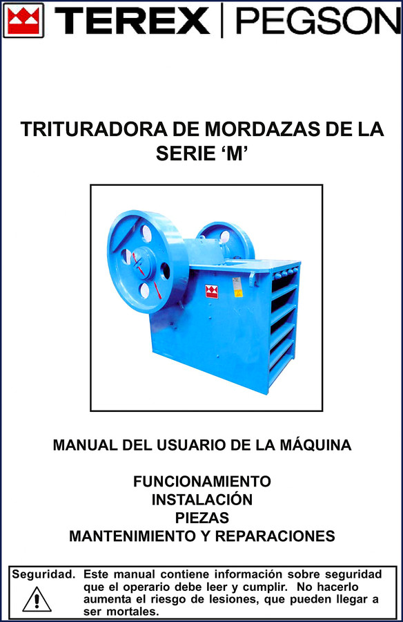 Terex Pegson M Series service repair manual cover 100 pages