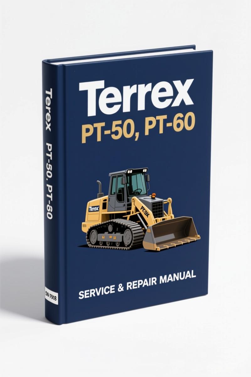 Terex PT-50 PT-60 2010 Service Manual cover – OEM factory repair documentation