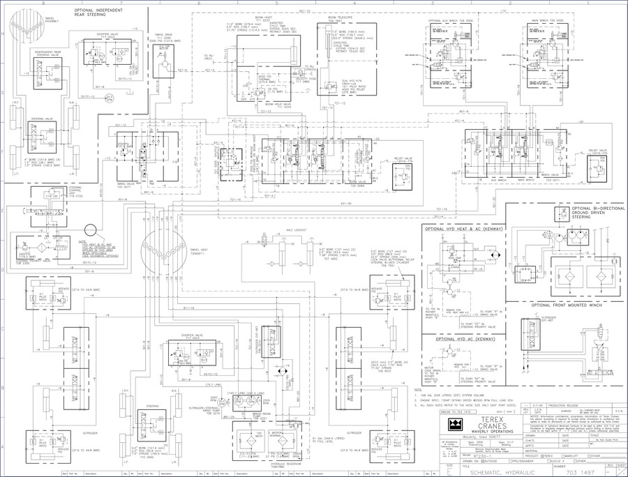 Terex RT230 Electrical Schematic – 14 Page Factory Diagram 2 Terex RT230 electrical schematic factory wiring diagram page 1