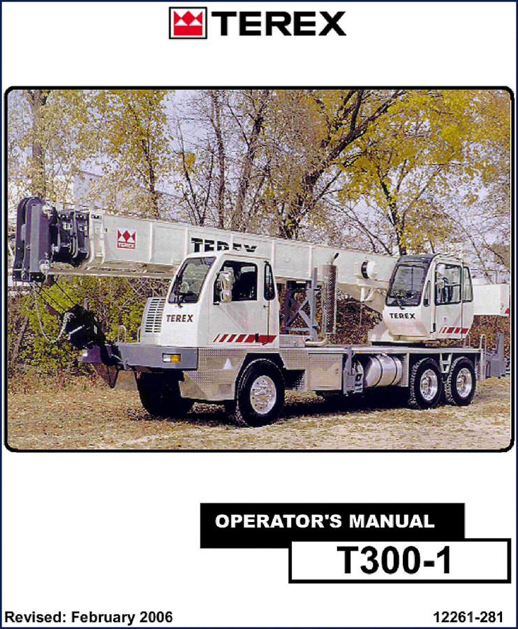 Terex T300-1 2006 Operators Manual cover page
