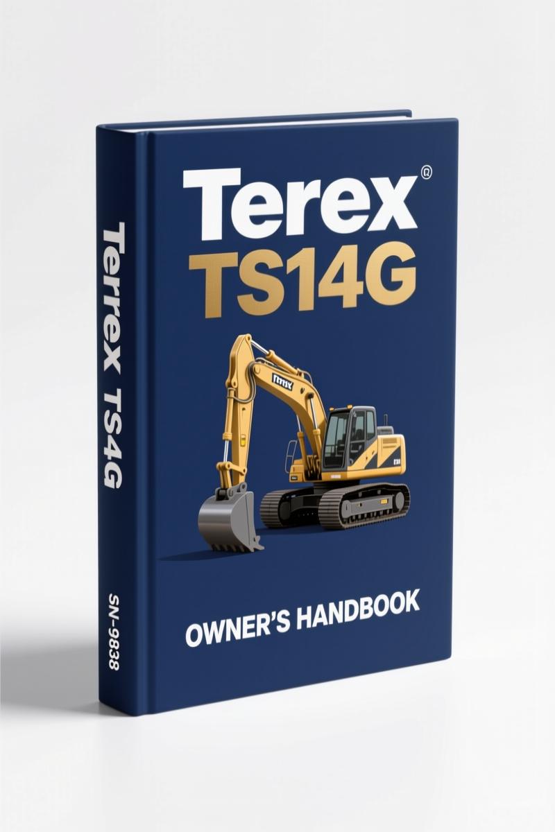 1994 Terex TS14G Overhung Scraper Service Manual front cover with part number 15501198 and SM 2283