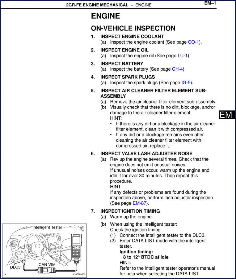 Toyota 2GR-FE engine repair manual cover – 1021 page factory document
