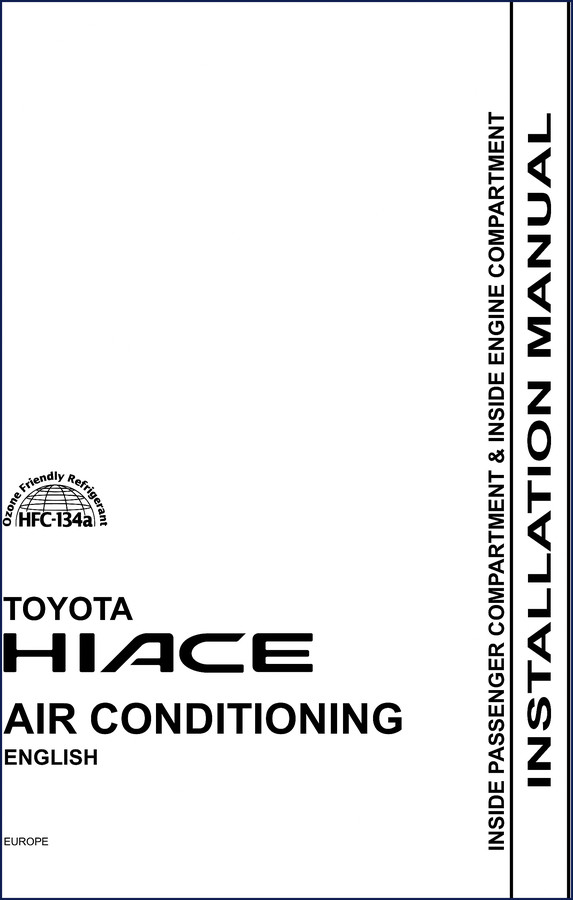 Toyota Hiace 2006 Installation Manual – 44-page factory installation guide for air conditioning
