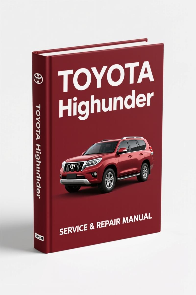 2006 Toyota Highlander Wiring Diagram factory manual cover with system circuits index