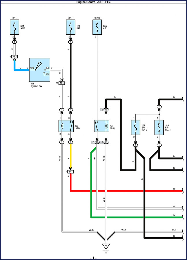 Toyota Rav 4 Electrical Schematic 18-page OEM wiring diagram engine control