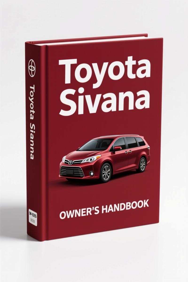 Toyota Sienna Technical Manual cover - 74-page factory maintenance and care guide