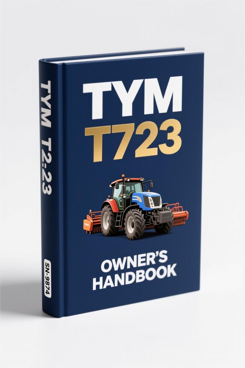 TYM T723 2007 Parts Catalog cover page showing model and factory illustrations