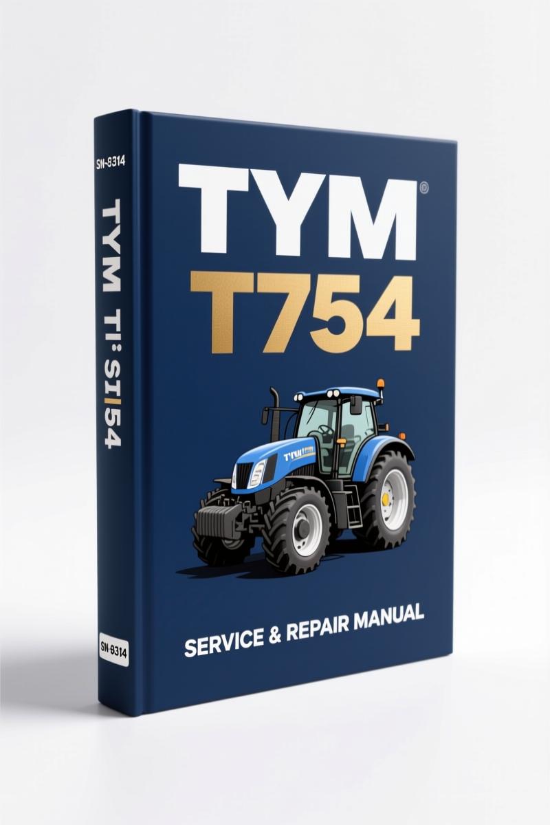 TYM T754 Operators Manual cover page 208 pages factory document