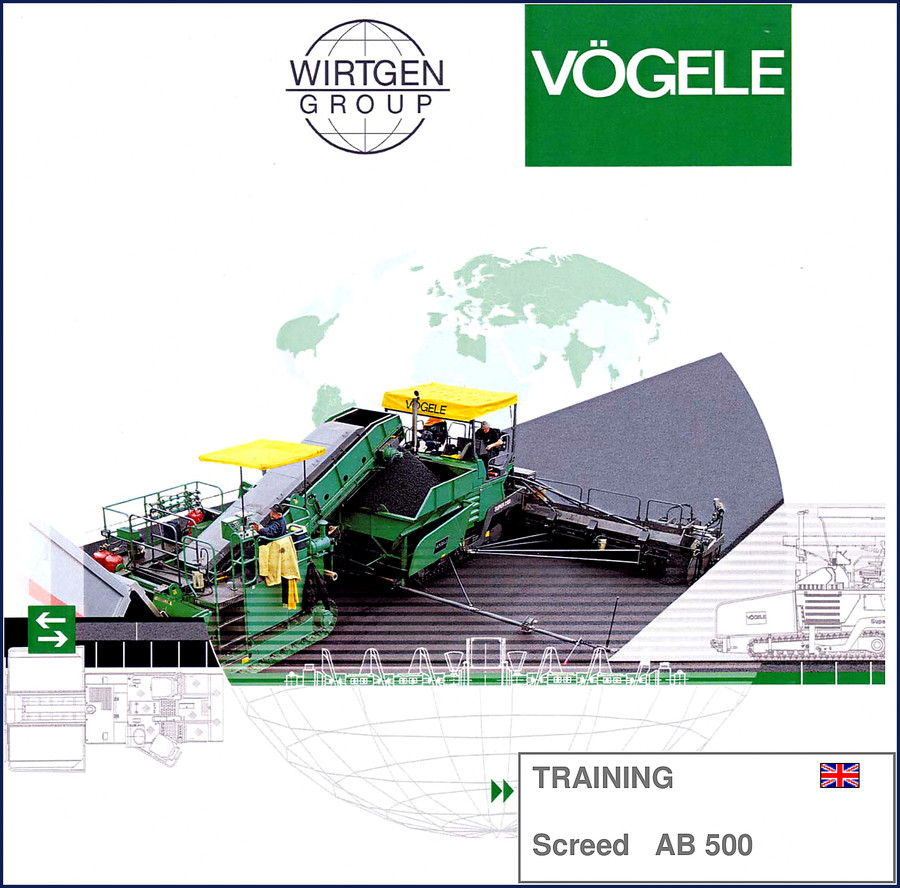 Vögele AB 500 Training Manual cover - 152 pages from Wirtgen Group