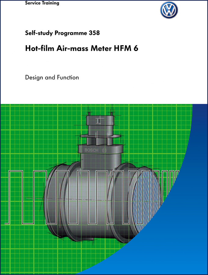 Volkswagen 318 323 325 Training Manual HFM6 air-mass meter design and function