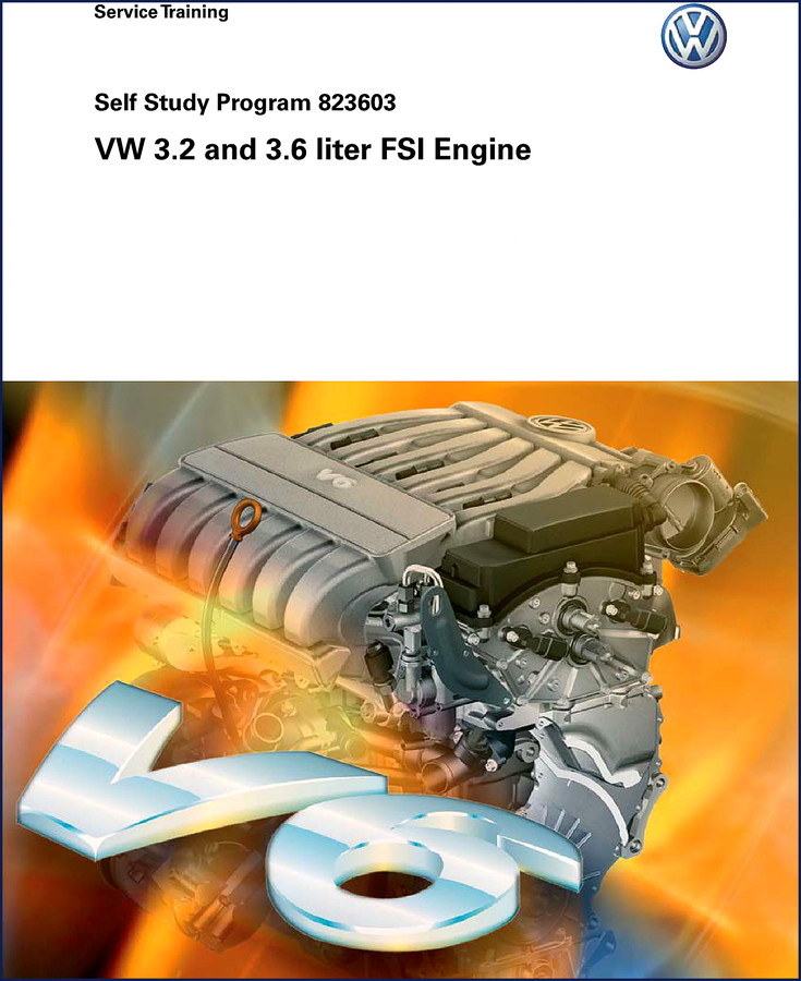 Volkswagen 3.2 and 3.6 liter FSI Engine Training Manual 2006 front cover