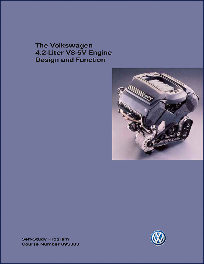 2003 Volkswagen 4.2 Liter V8-5V Engine Training Manual cover