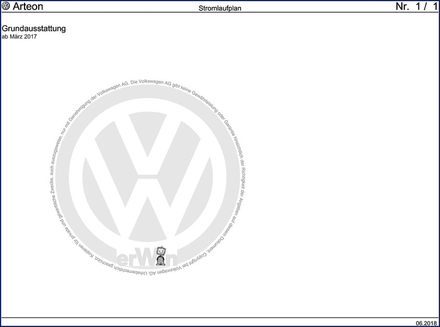 2018 Volkswagen Arteon Electrical Schematic factory manual cover