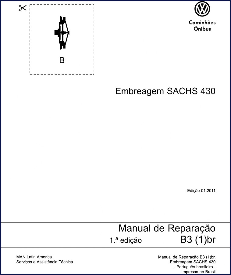 Volkswagen B3 2011 Repair Manual - Sachs 430 clutch cover page