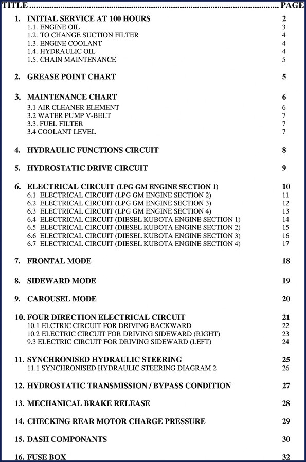 Volkswagen C2500 Training Manual cover – factory 32-page document for initial service and circuits