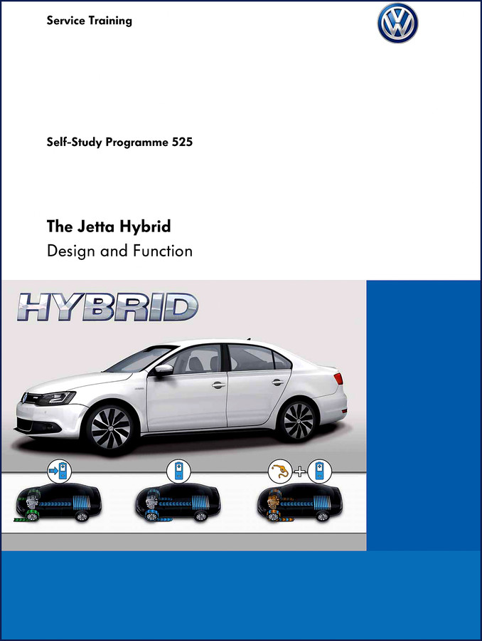 Volkswagen Jetta Hybrid Training Manual SSP 525 - 60 pages - front cover