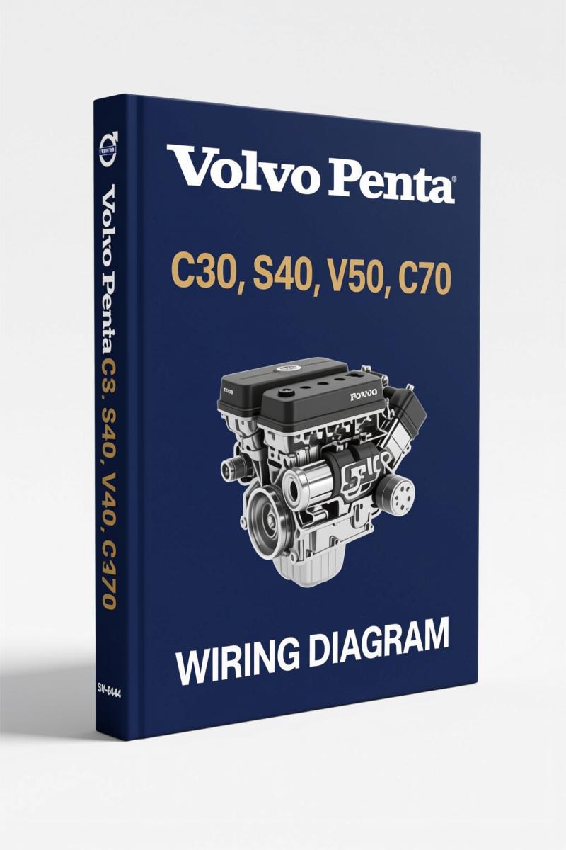 Volvo C30 S40 V50 C70 2010 Factory Wiring Diagram - 220 pages OEM manual cover