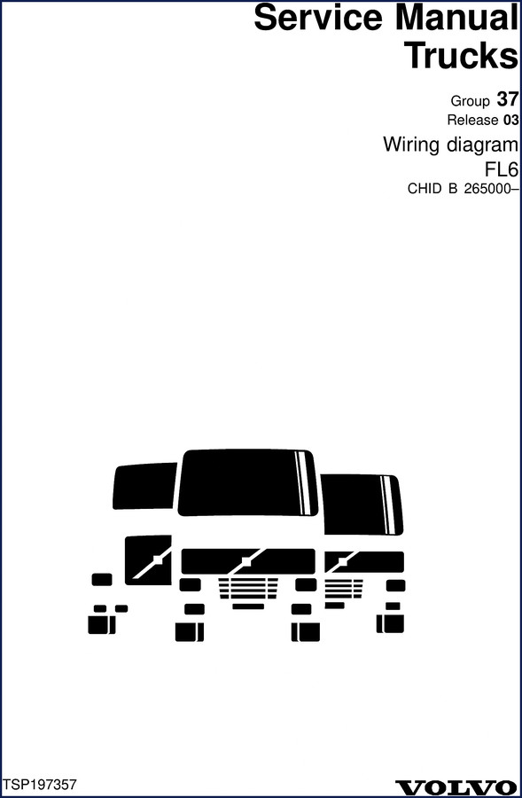 Volvo BM FL6 wiring diagram factory OEM manual cover