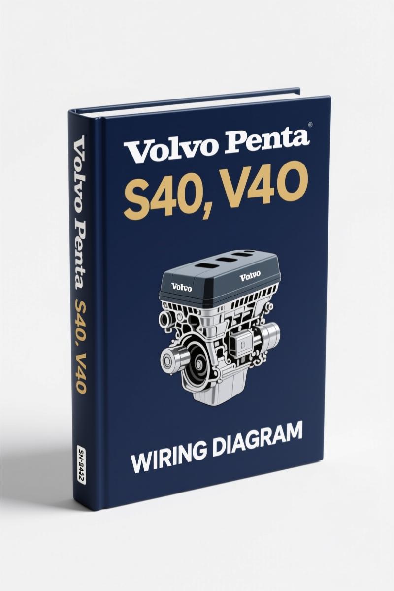 Volvo Penta S40 V40 2003 Wiring Diagram factory manual cover