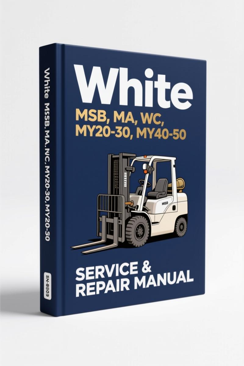 White MSB 1967 Parts Catalog cover page showing group index and supplement A