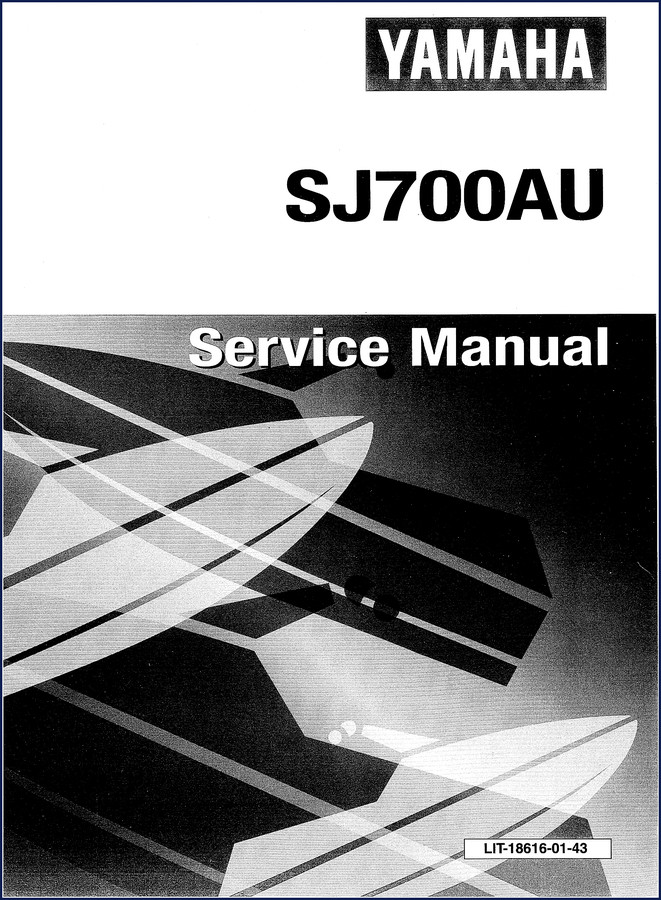 Yamaha SJ700AU Service Manual cover – 128 pages, OEM factory repair documentation
