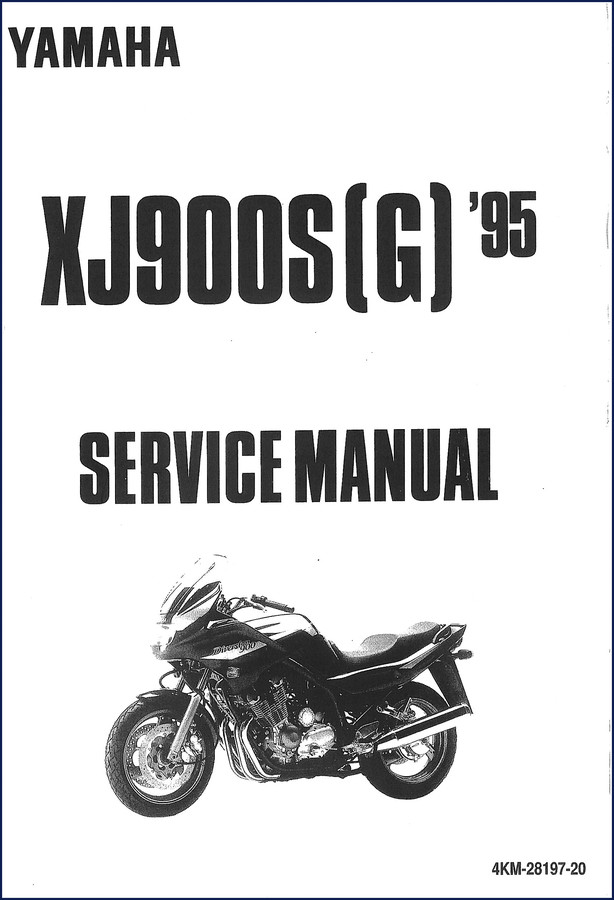 Yamaha XJ900S 1995 Service Manual cover page - factory OEM document 352 pages