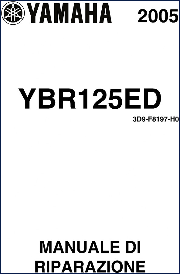 Yamaha YBR125ED 2005 Repair Manual cover