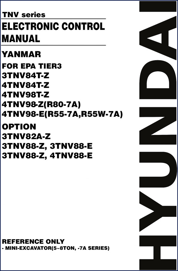 Yanmar TNV Series Electronic Control Technical Manual – 162 pages covering 3TNV84T-Z, 4TNV84T-Z, 4TNV98T-Z, 4TNV98-Z, 4TNV98-E engines