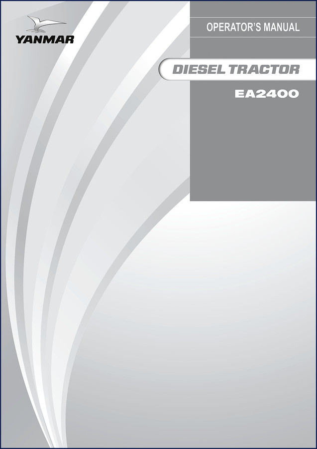 Yanmar EA2400 Diesel Tractor Operators Manual cover page