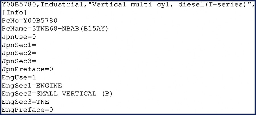 Yanmar Y00B5780 Technical Manual for 3TNE68 industrial engine - factory service specs 32 pages