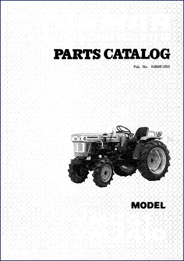 Yanmar YM241D Parts Catalog cover page - OEM factory specifications