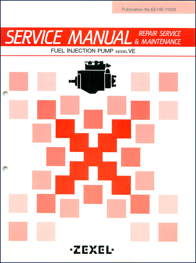 Zexel VE fuel injection pump service manual cover – 65 pages OEM repair document