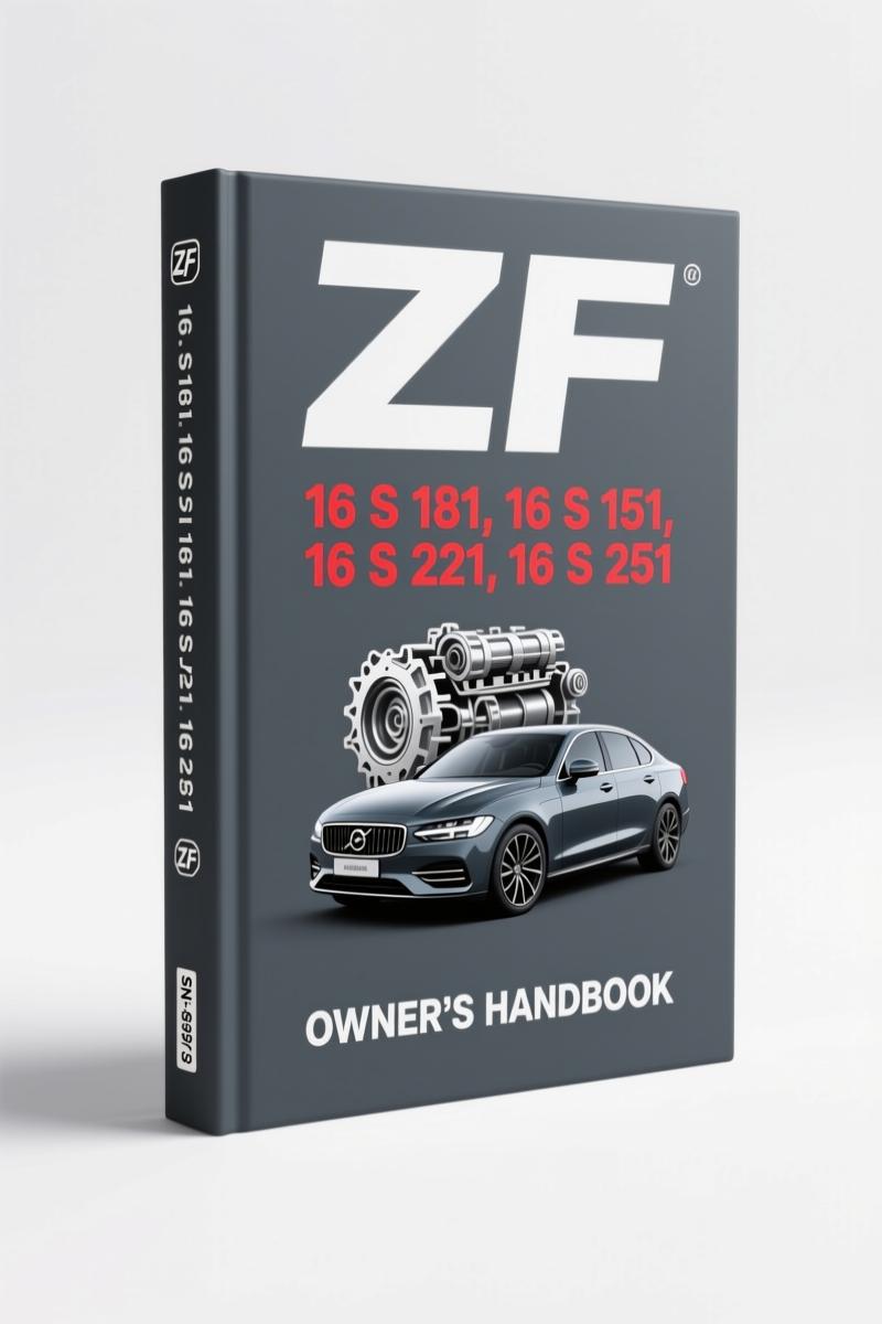 ZF 16 S 151 2009 Parts Catalog cover page – factory spare parts catalog for ZF transmission